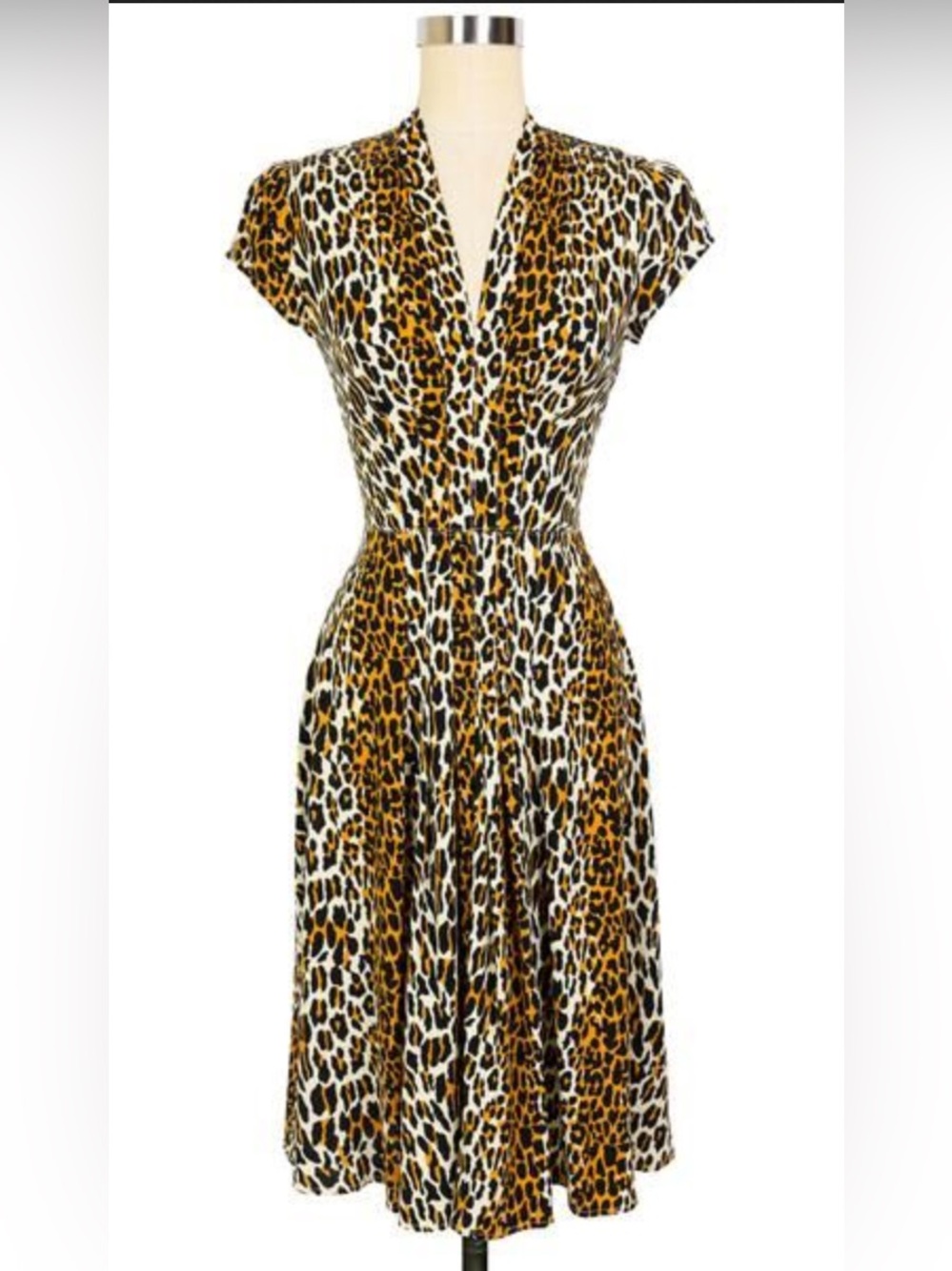 Jenny Short Sleeve Dress by Trashy Diva 16 Leopard - Picture 7 of 8